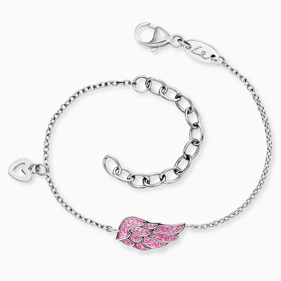 Engelsrufer Herzengel Glitzerflügel brățară copii oțel