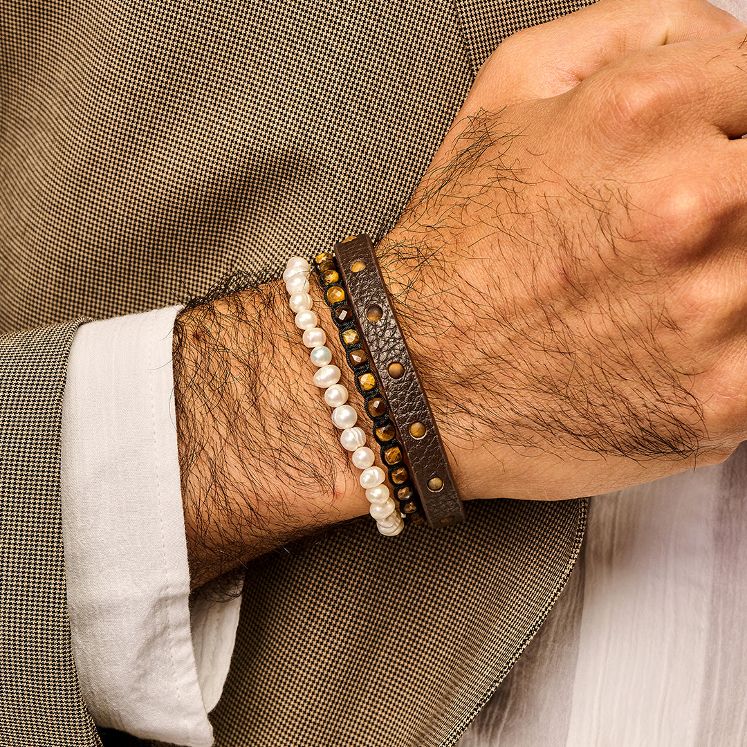 Frank 1967 Freshwater Pearl bratara perle albe