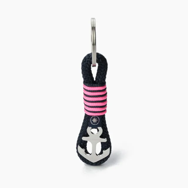 Old Skipper Pink Panther breloc funie ancora roz-bleumarin