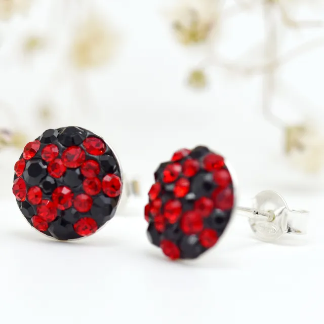 Margeluta.dincristal Chaton Ball cercei surub argint 10mm