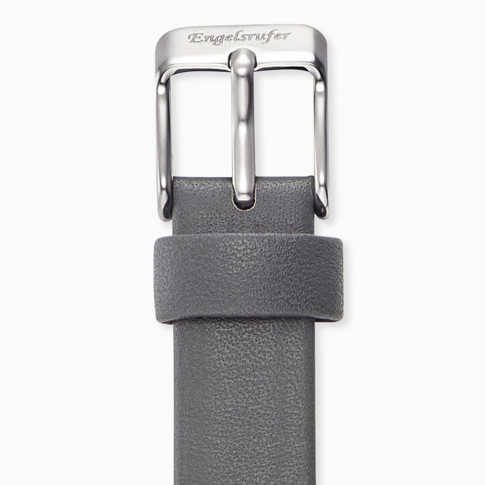 Engelsrufer Nubuk curea ceas piele gri închis 14 mm