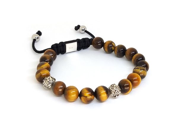 Dualstax Silver Tiger Eye brățară ochi de tigru argint