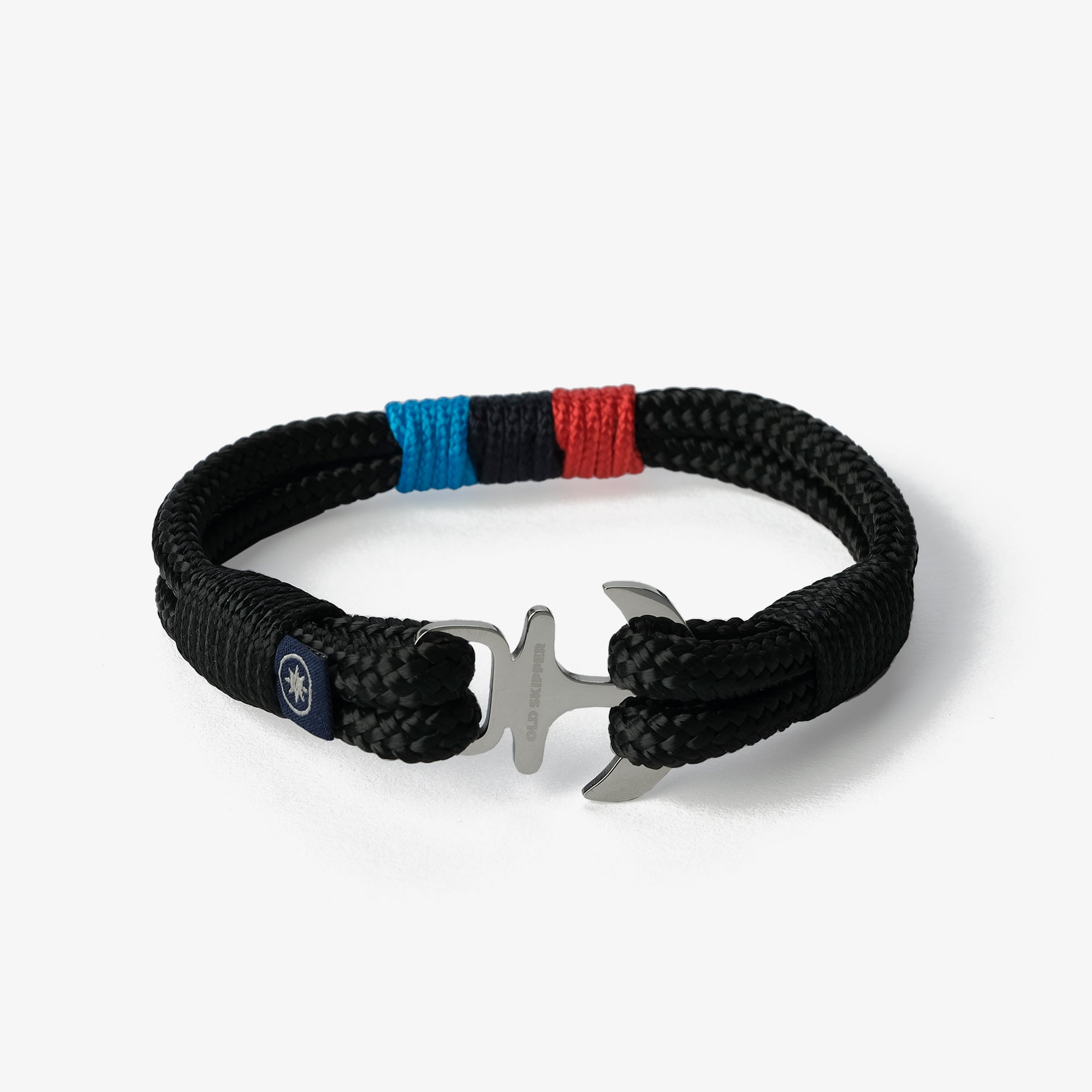 Old Skipper Midnight Marine bratara elice negru-rosu