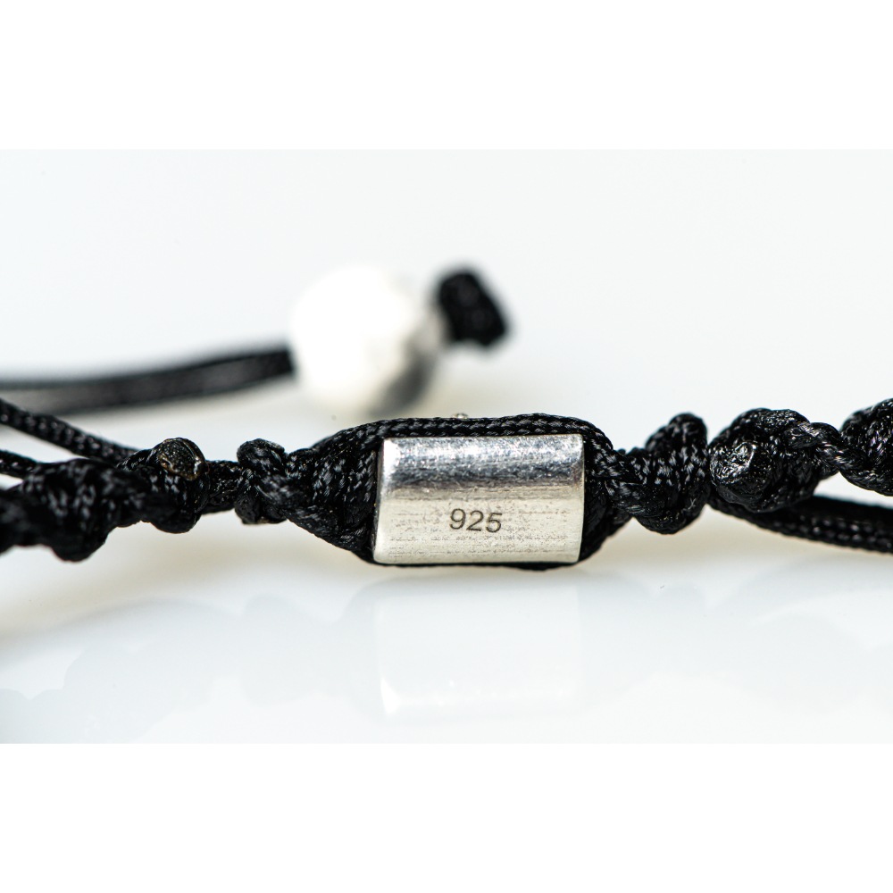 CrisFeather Whitey brățară howlit albă unisex