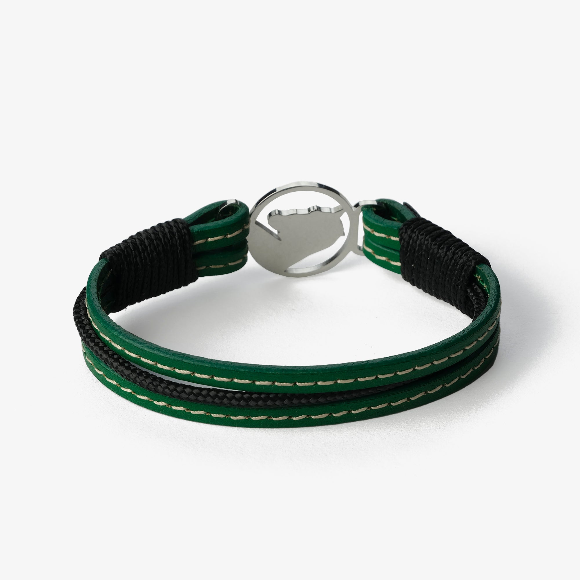 Old Skipper Green Fusion brățară piele verde cal