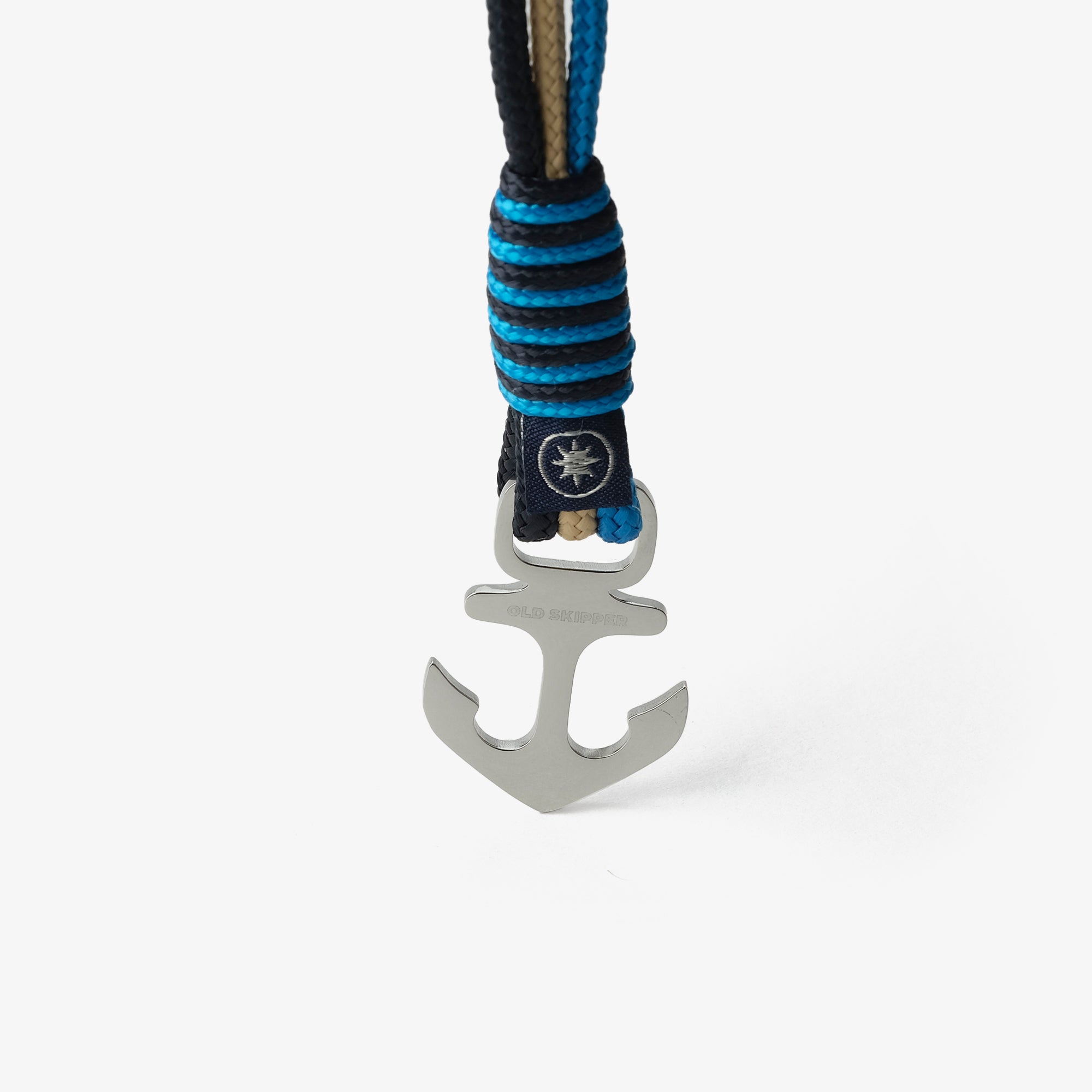 Old Skipper True North brățară Anchor tricoloră din sfoară