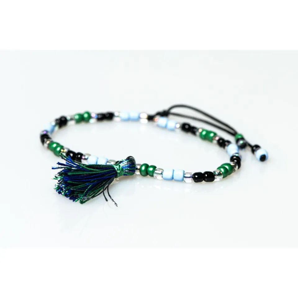 CrisFeather Accesorii Gaby bratara picior verde
