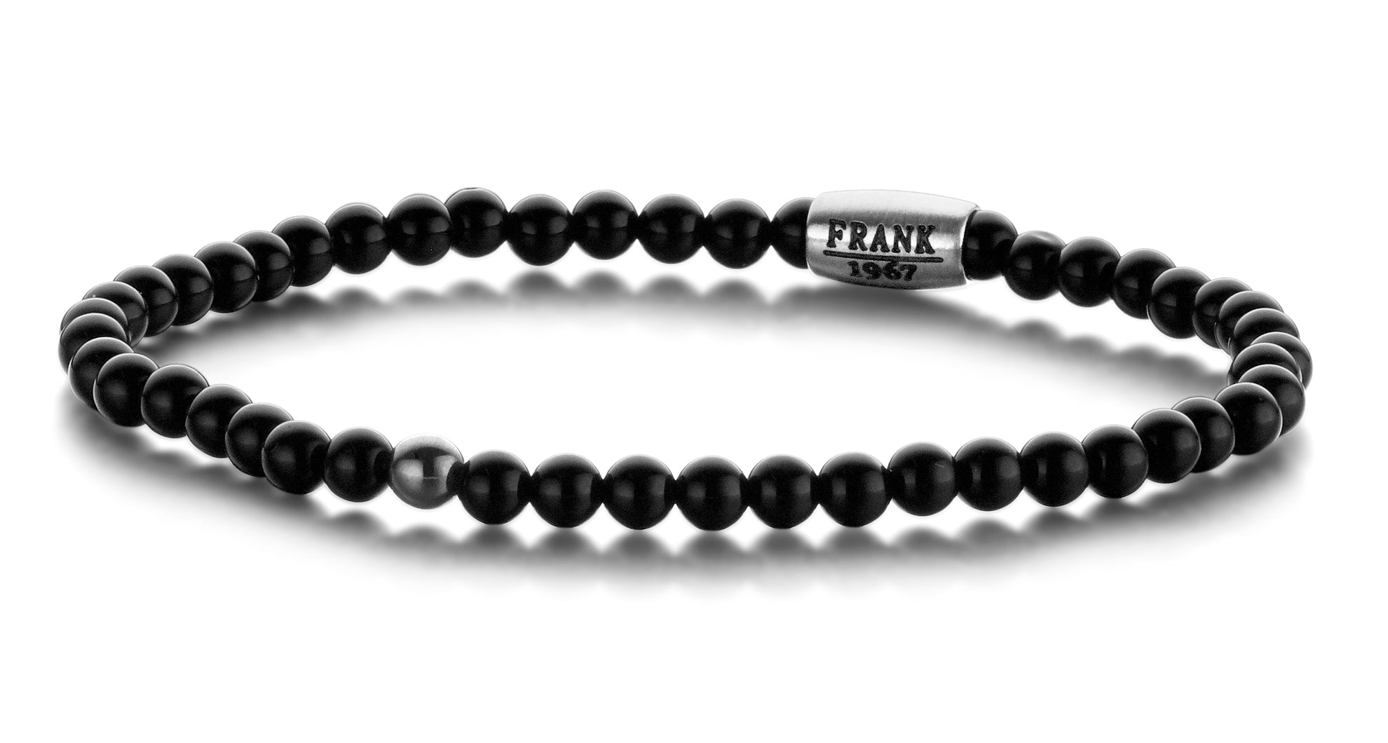 Frank 1967 Natural Stone Bead bratara ochi de tigru