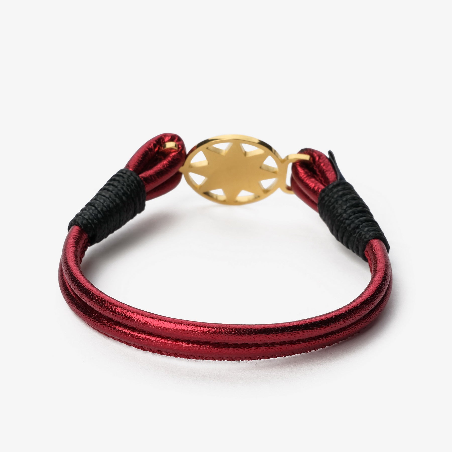 Brățară piele Old Skipper NPMLB-908NSG North Star portocalie