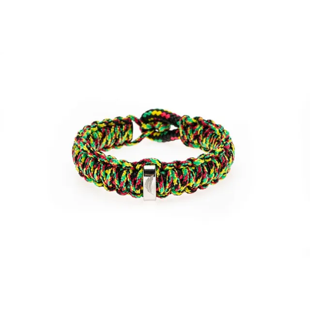 CrisFeather Rasta Knot brățară paracord negru
