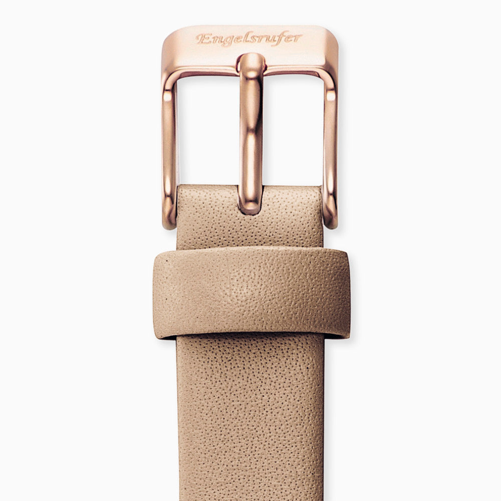Engelsrufer curea ceas piele maro 14 mm rosé