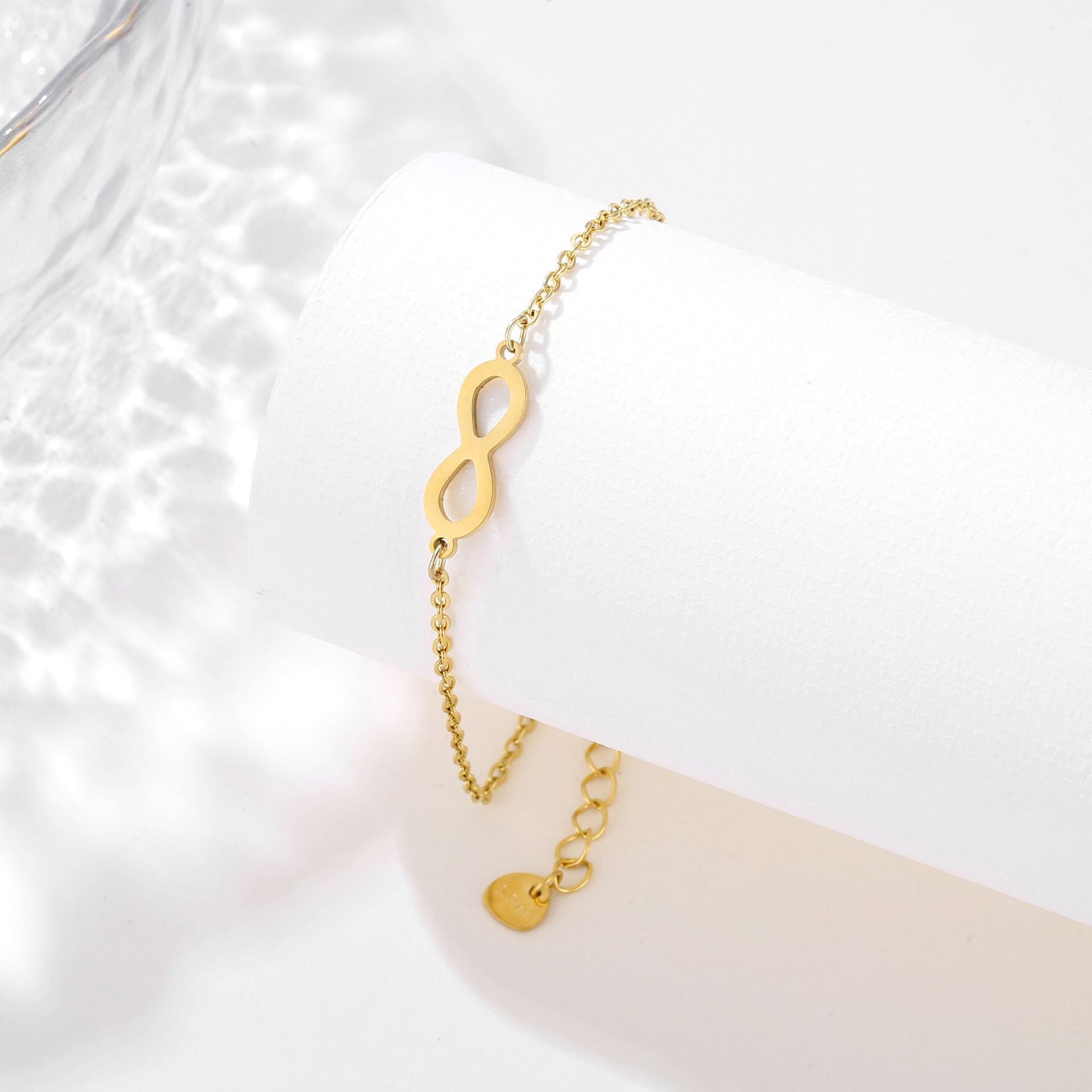 Rafini Gold Infinity brățară placată aur 18K