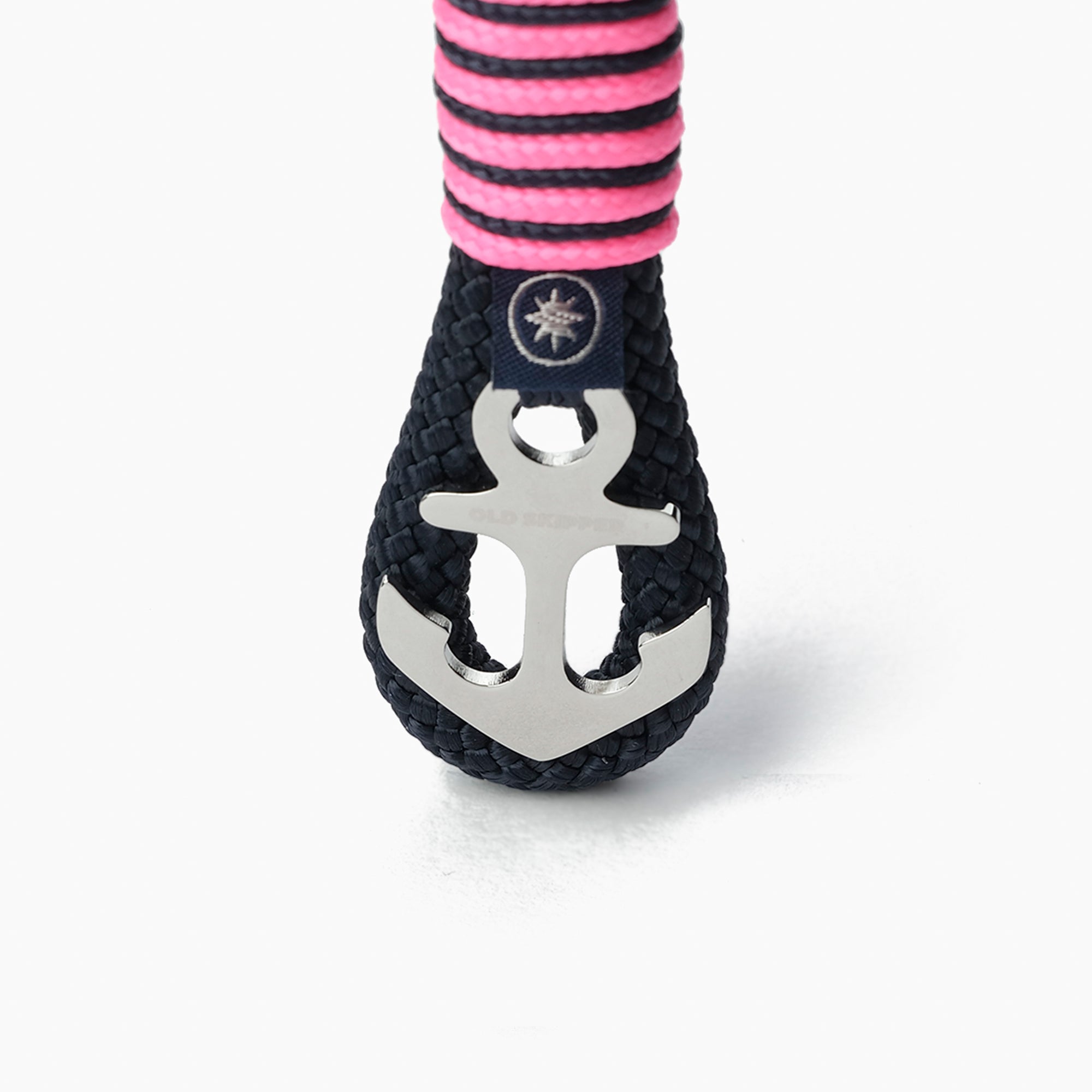 Old Skipper Pink Panther breloc funie ancora roz-bleumarin