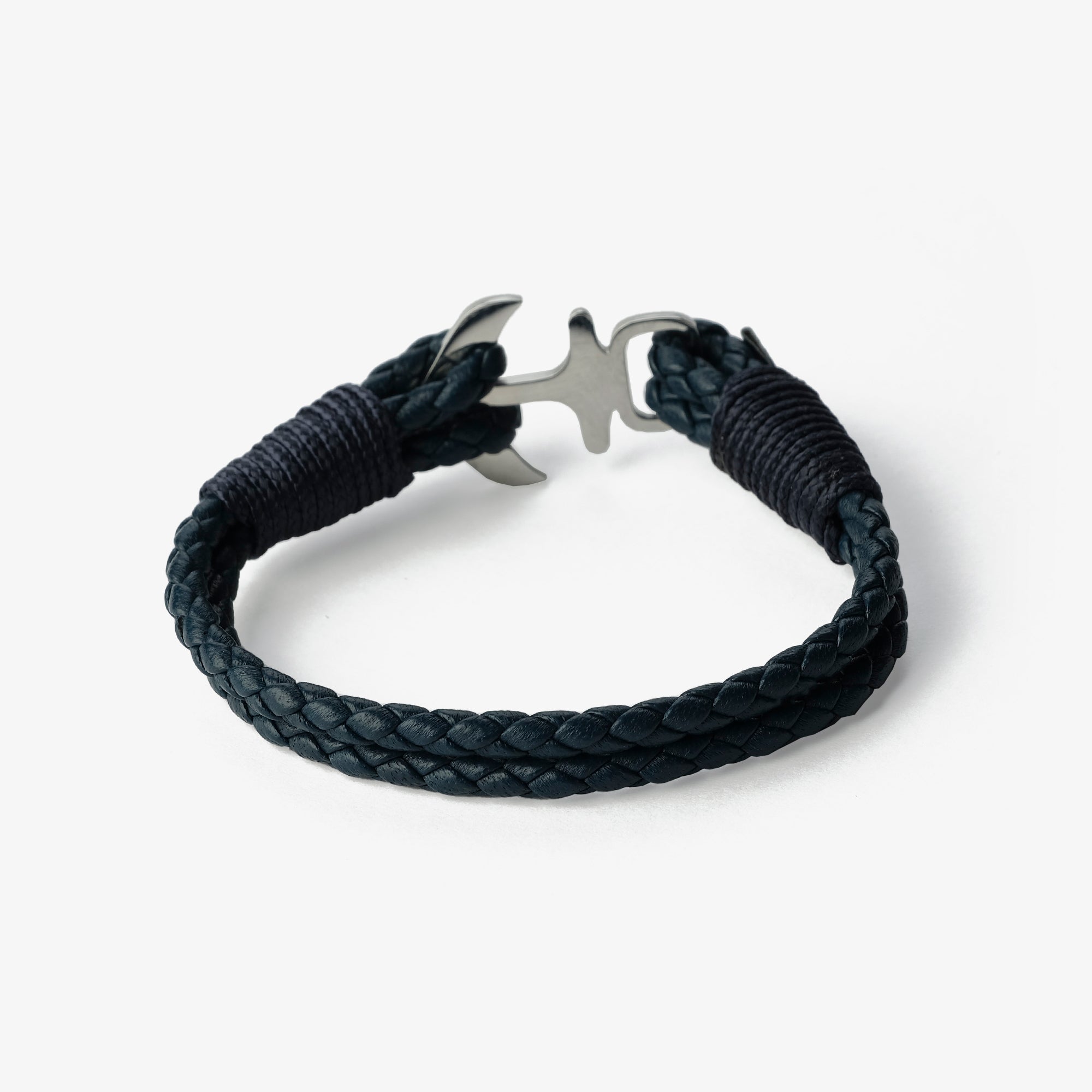 Old Skipper Deep Sea Anchor brățară bleumarin împletită