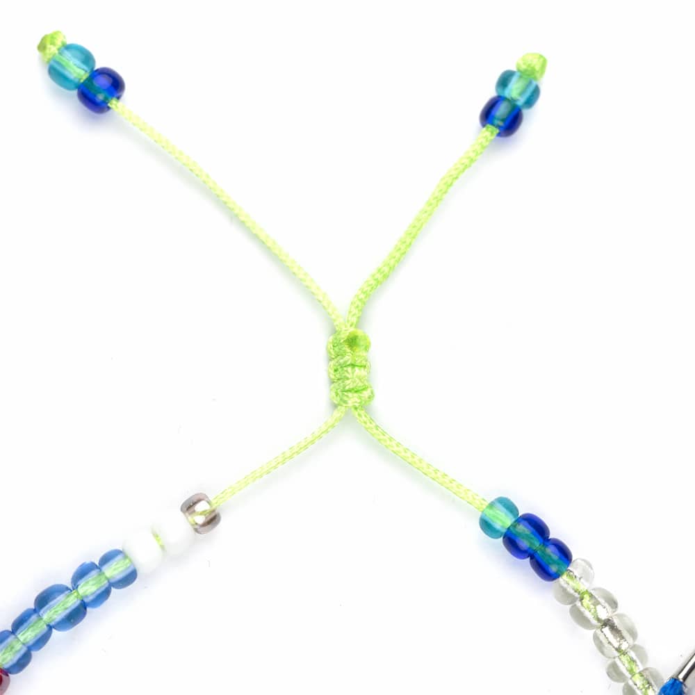CrisFeather Sofy brățară gleznă multicolor cu albastru