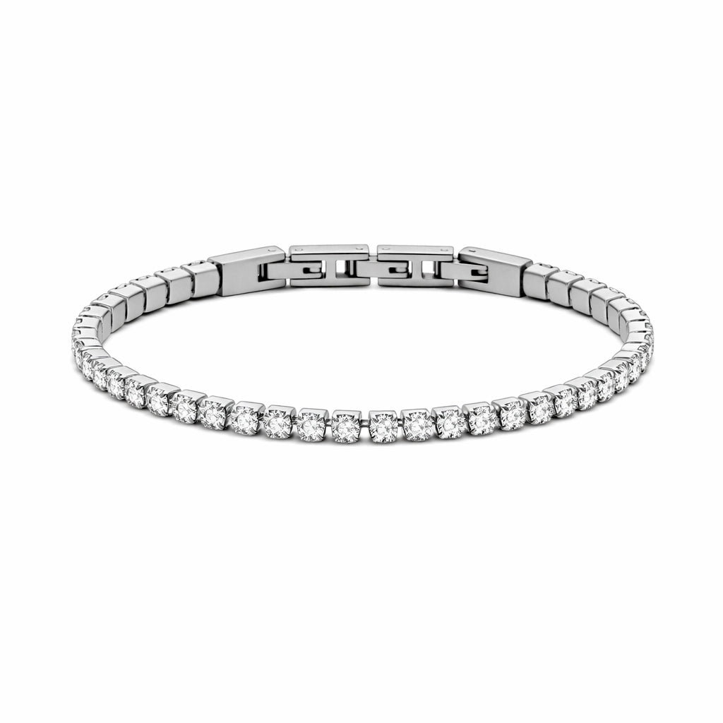 Frank 1967 Tennis brățară zirconia oțel 3mm