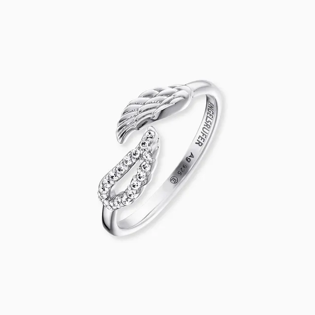 Engelsrufer Aripa inel argint reglabil cu zirconia