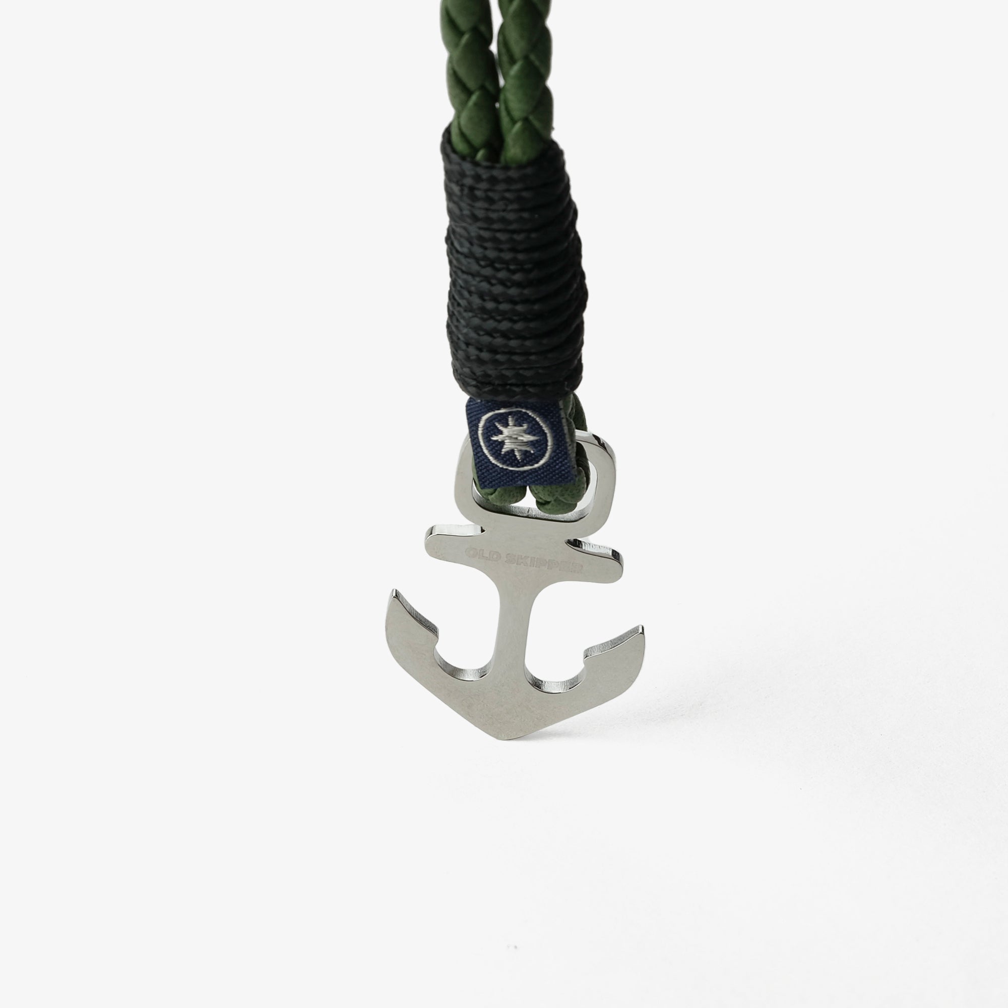Old Skipper Evergreen Voyage bratara impletita ancora M