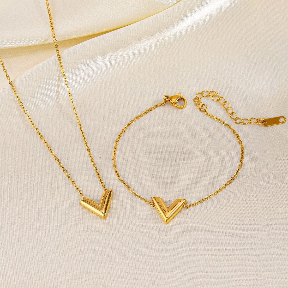 Rafini Valiant Gold set bijuterii placat aur 18K