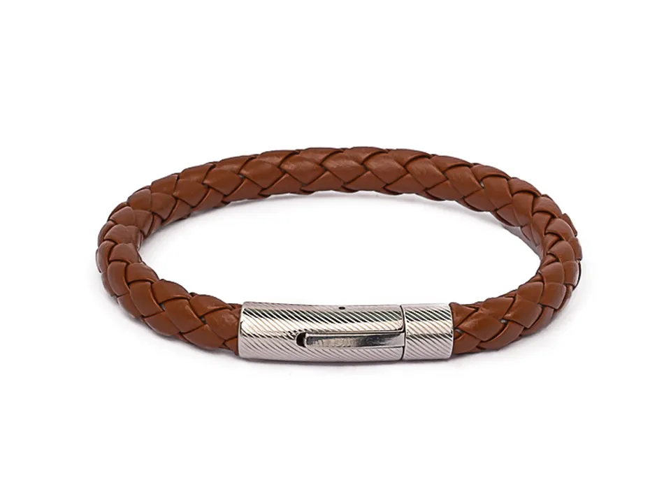 Dualstax Piele No 9 bratara piele maro 6mm