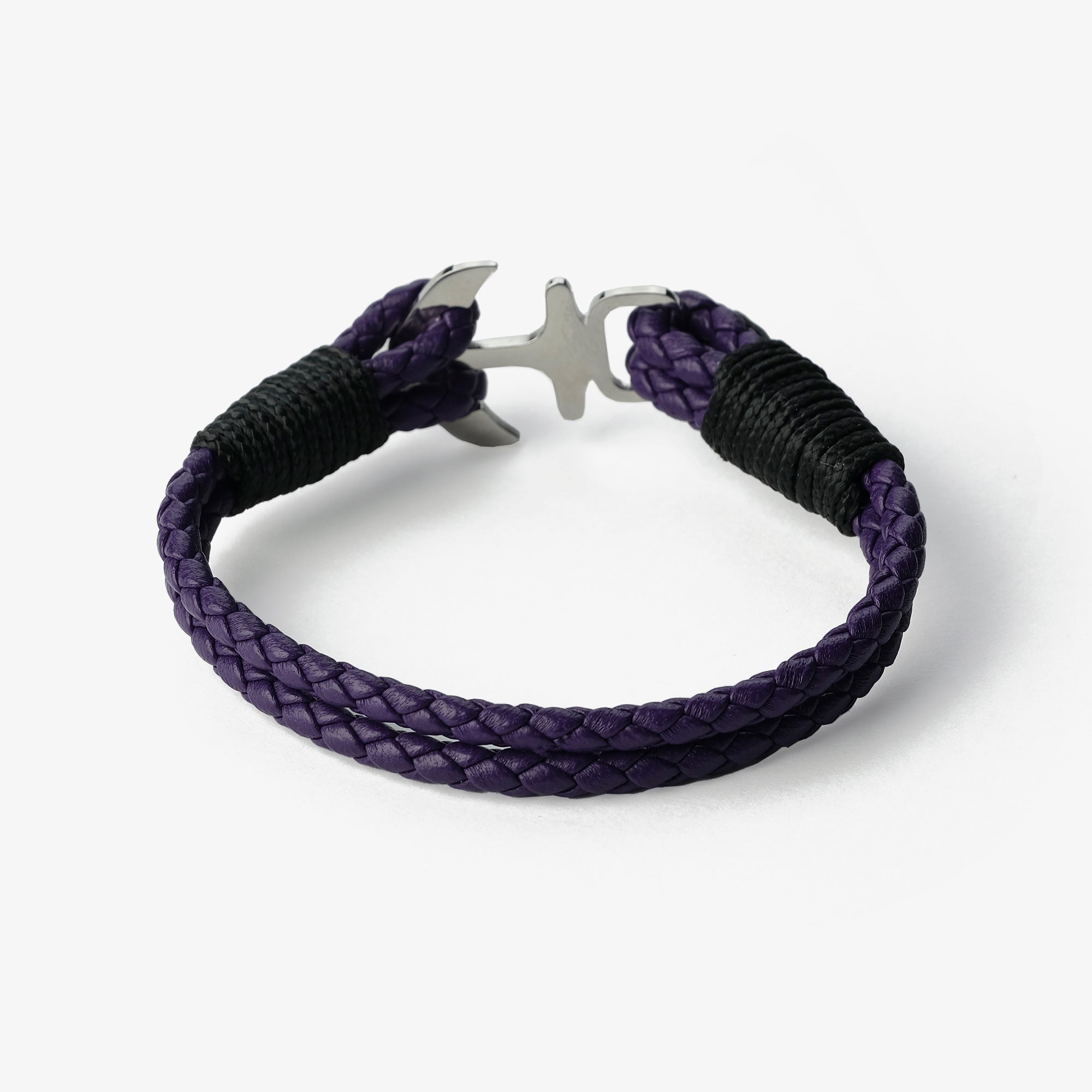 Old Skipper Twilight Voyage bratara ancora mov-negru