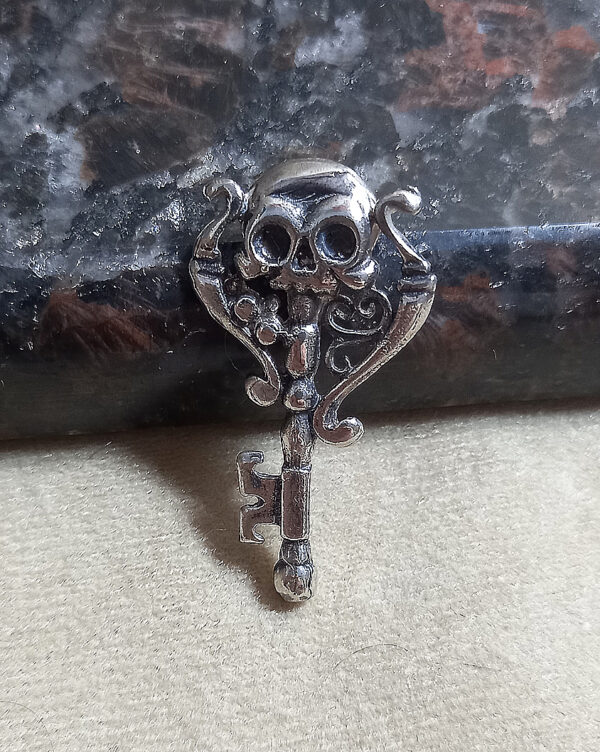 Dualstax Skull pandantiv cheie argint cu lant 60cm