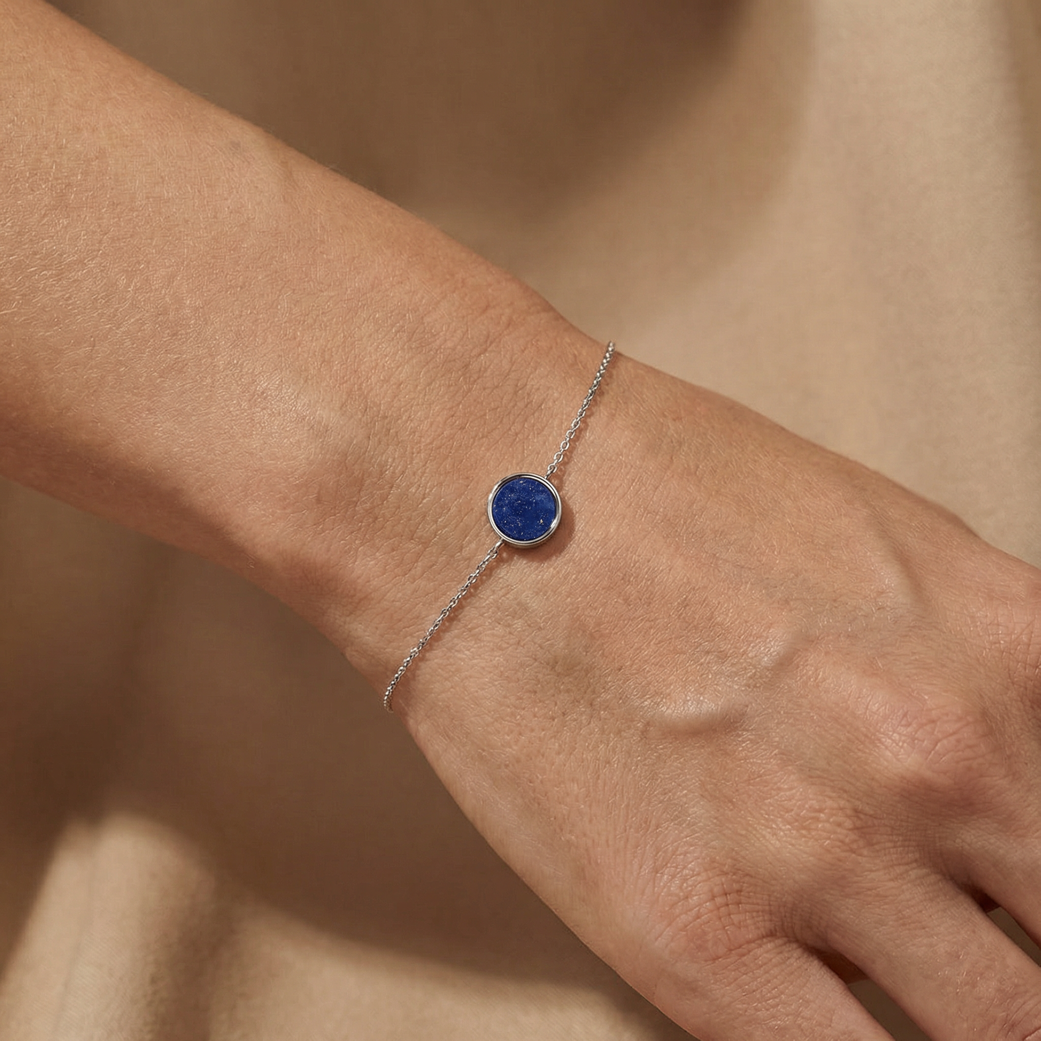 Engelsrufer Powerful Stone bratara argint lapislazuli albastru