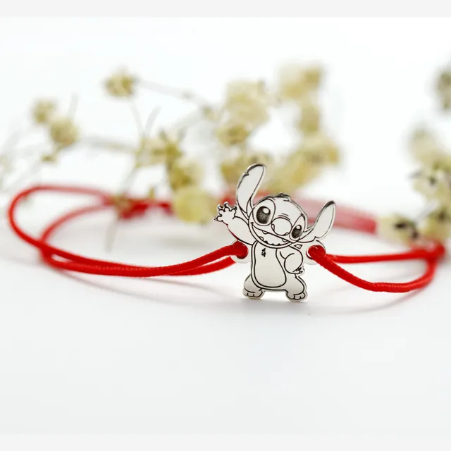 Margeluta.dincristal Stitch bratara reglabila argint 925