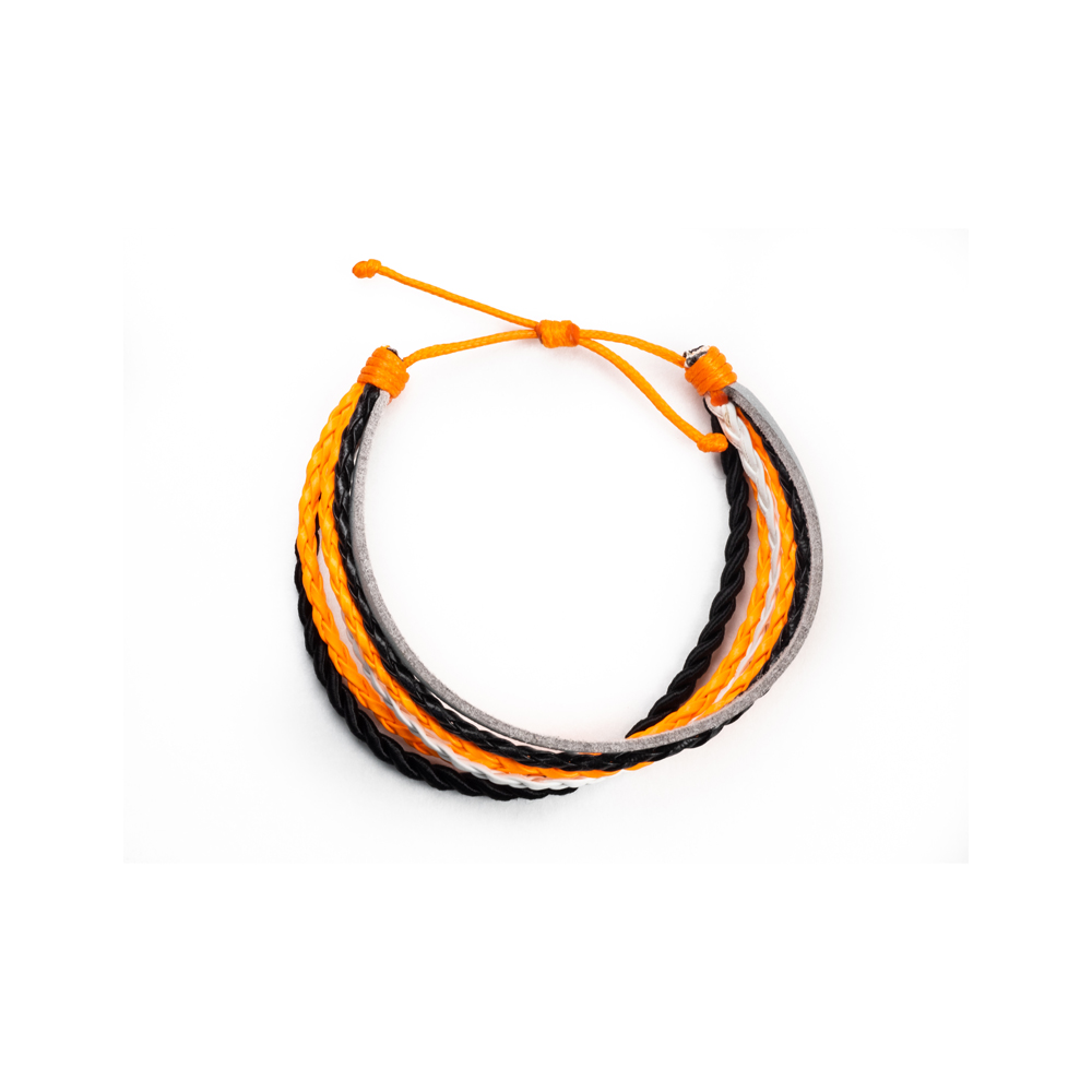CrisFeather Anemone brățară piele multicolor reglabilă