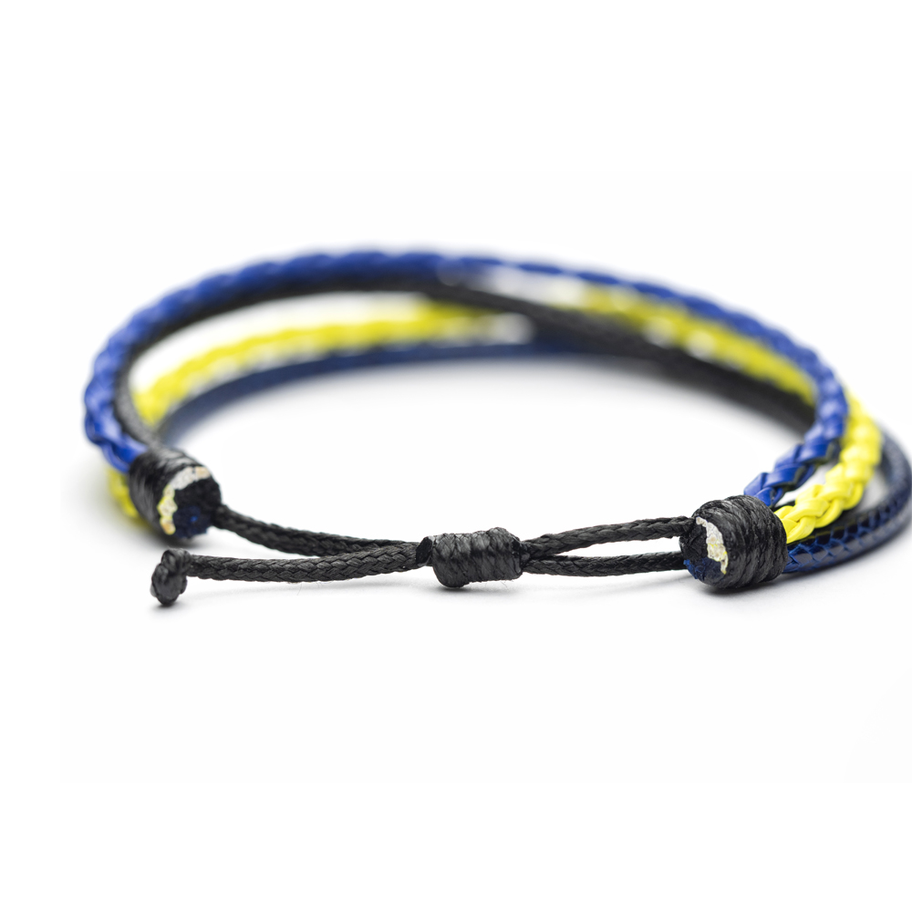 CrisFeather Jeans Choice brățară piele albastru