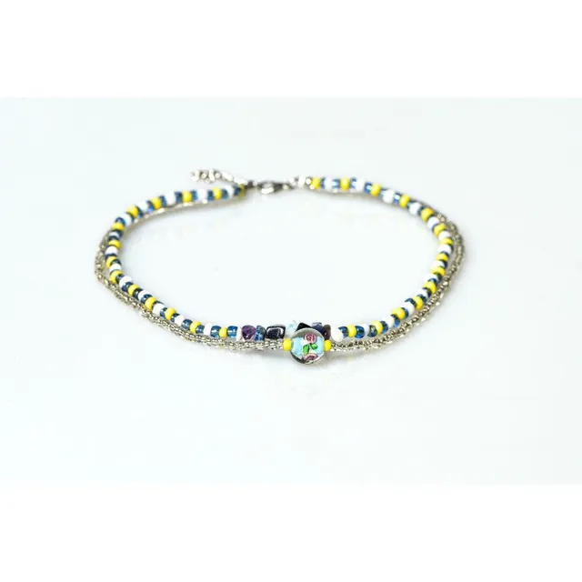 CrisFeather Zyana choker cristale semipretioase multicolor