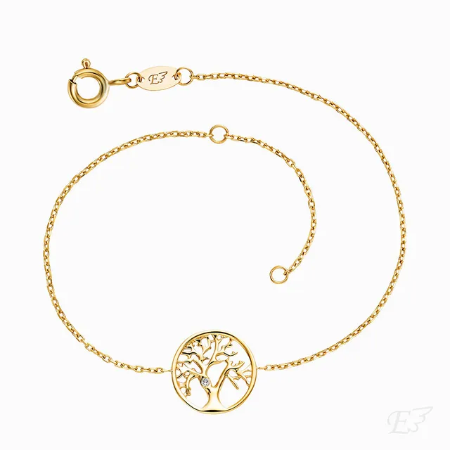 Engelsrufer Lebensbaum brățară aur 375 diamant