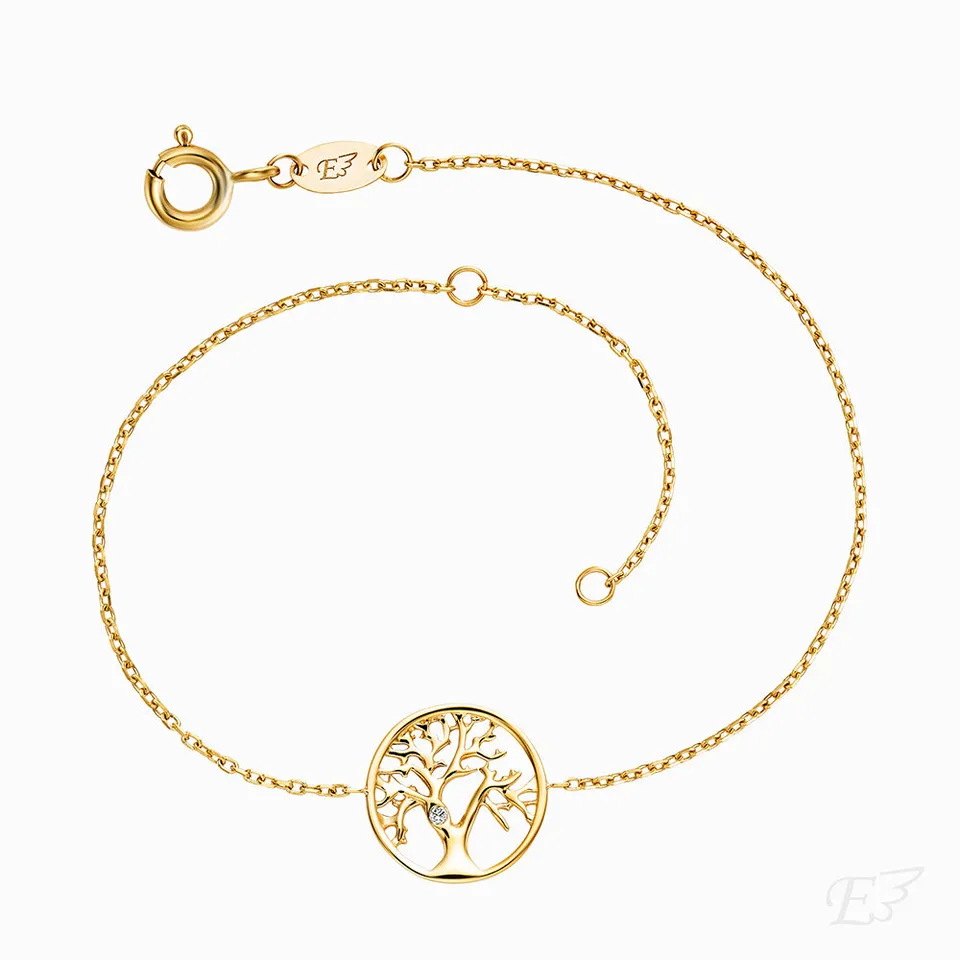 Engelsrufer Lebensbaum brățară aur 375 diamant