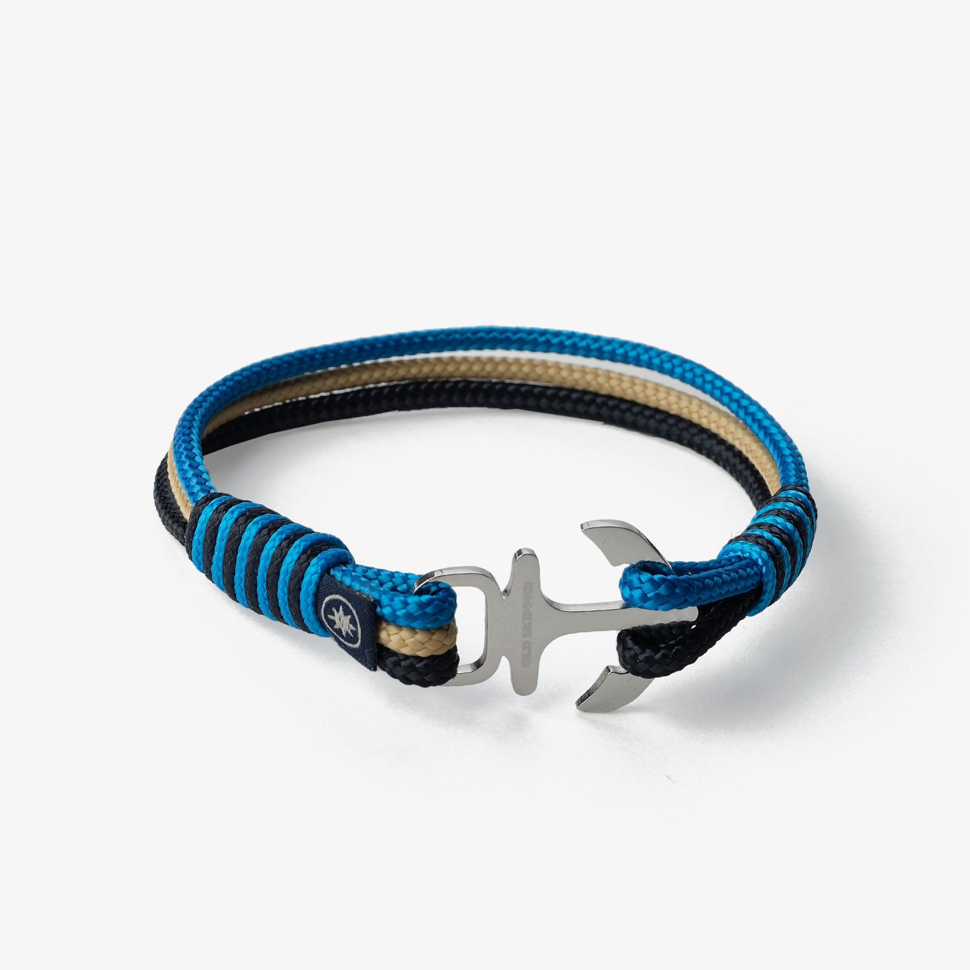 Bratara Old Skipper True North North Star bej-bleu