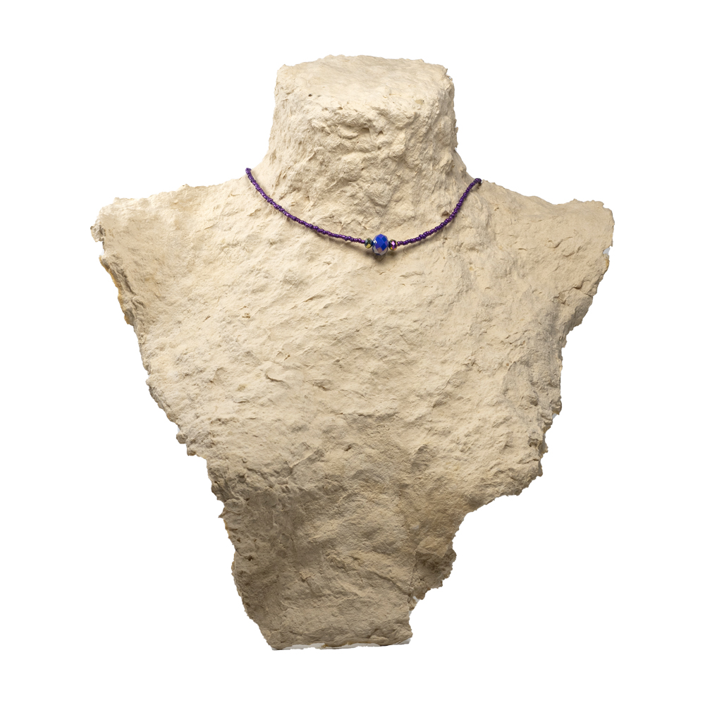 CrisFeather Fallon choker margele mov-albastru