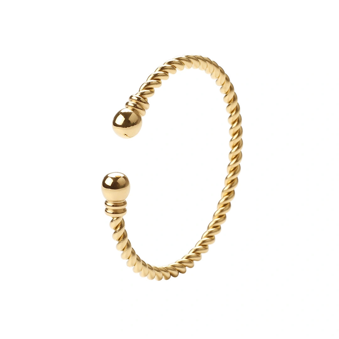 Rafini Twist Luxe bratara ajustabila placata aur 18K