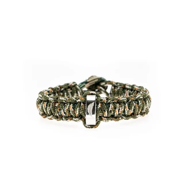 CrisFeather Army Knot brățară paracord kaki 2m