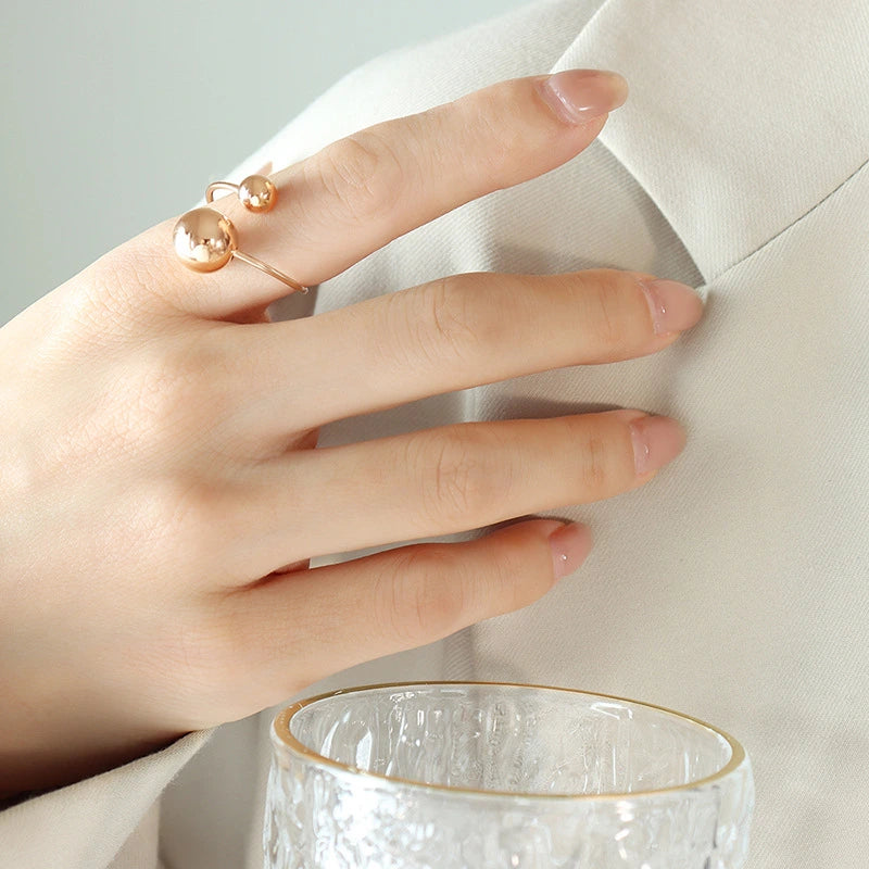 Rafini Orbit Ring inel auriu reglabil