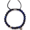 Dualstax Cross bratara dama tiger eye albastru 6mm