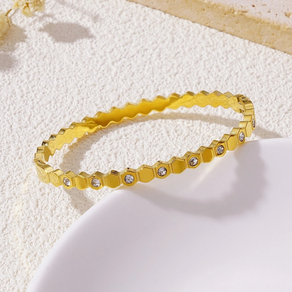 Rafini Hexa Gold bratara aur 18k reglabila
