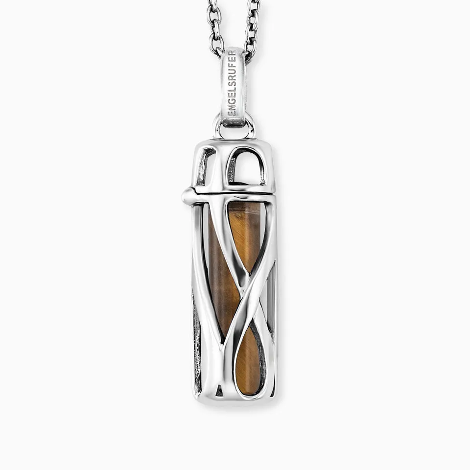 Colier Engelsrufer Powerful Stone ochi de tigru S argint