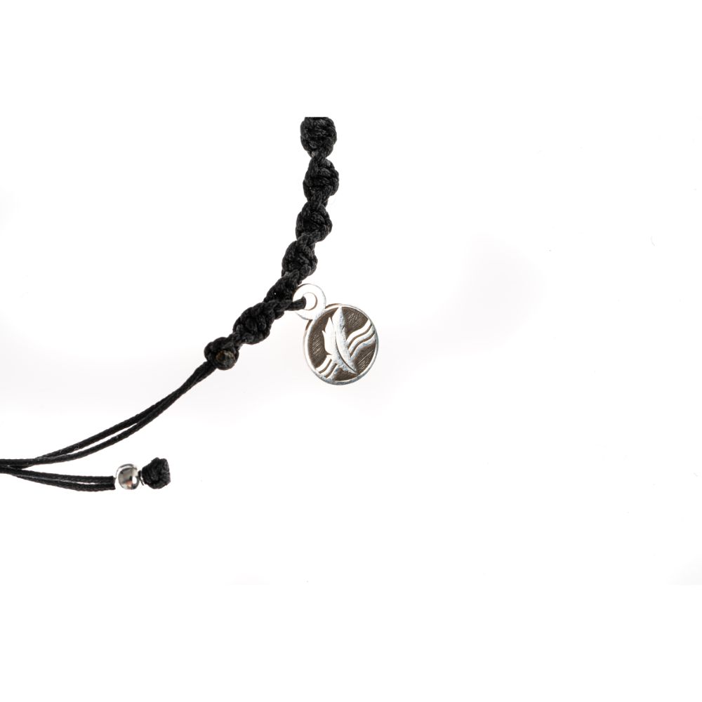 CrisFeather Black Lava brățară lavă neagră unisex