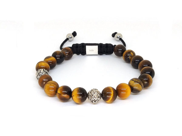 Dualstax Silver Tiger Eye brățară ochi de tigru argint