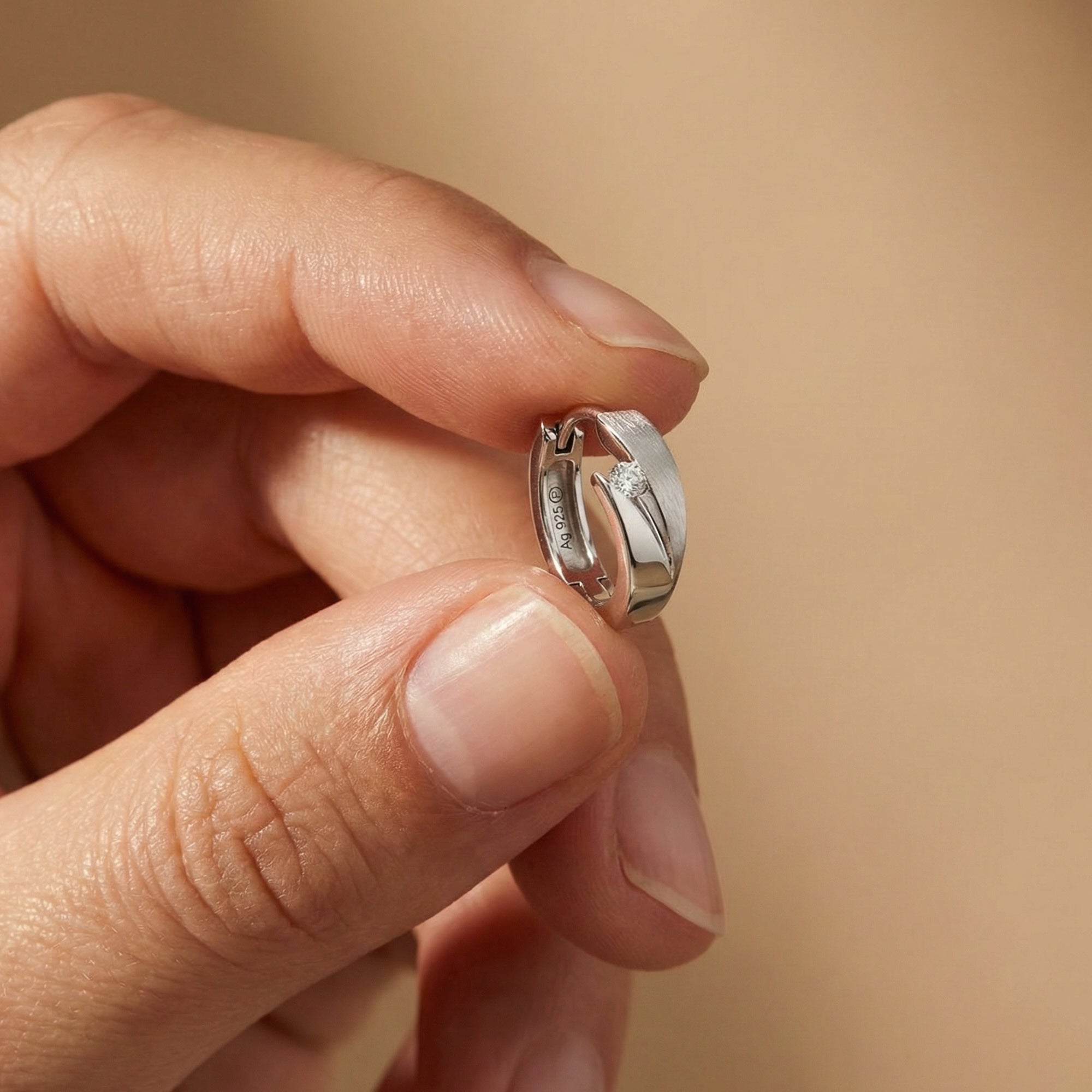 Engelsrufer Creole cercei argint zirconia