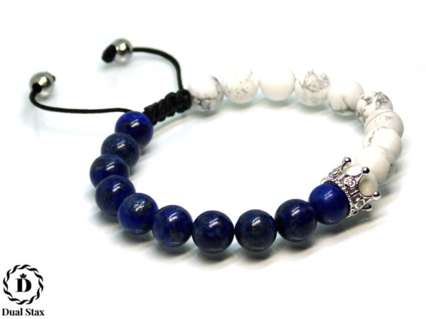 dualstax no.10 bratara dama lapis howlite reglabila 8mm