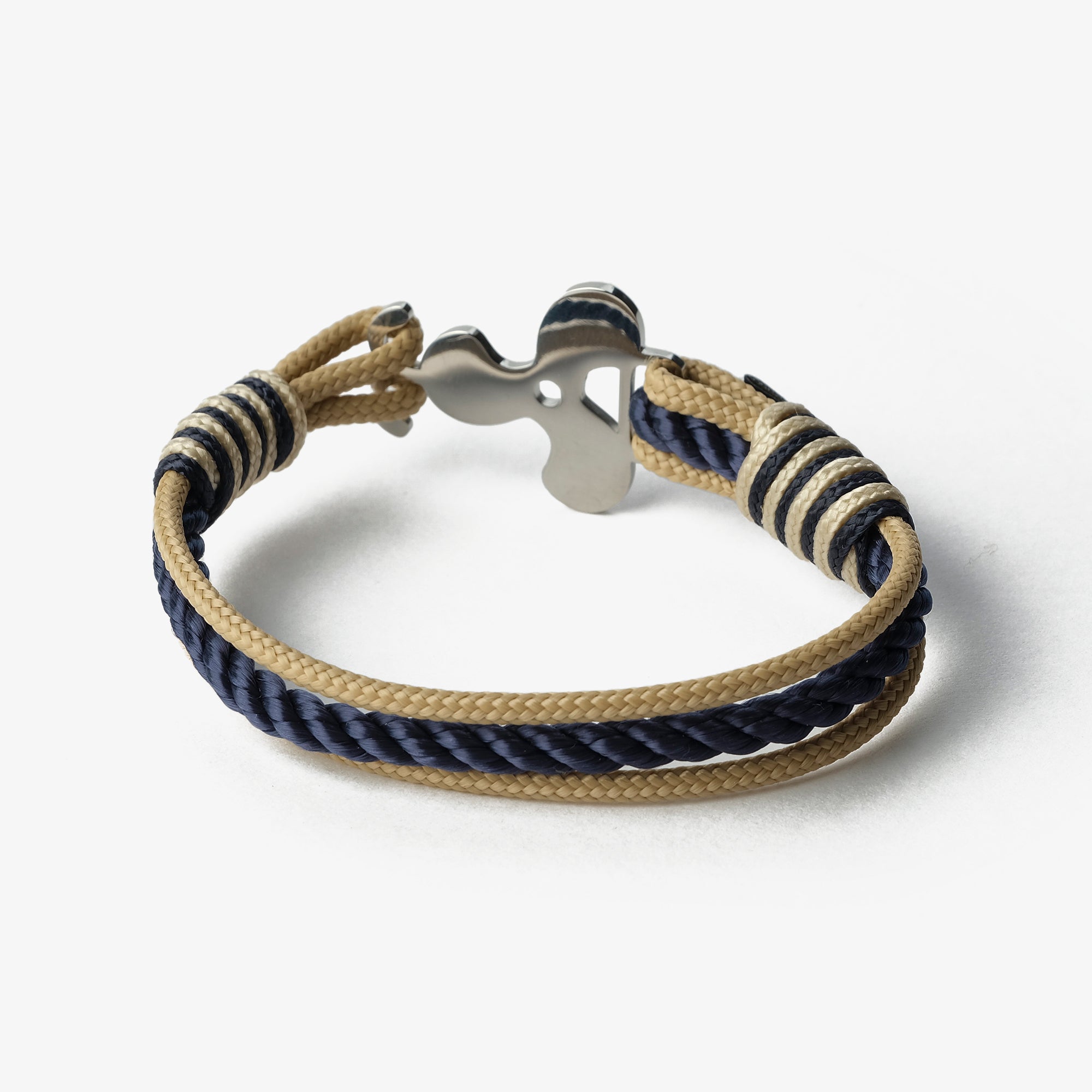 Old Skipper Beachcomber's Braid Elice brățară bej-bleumarin