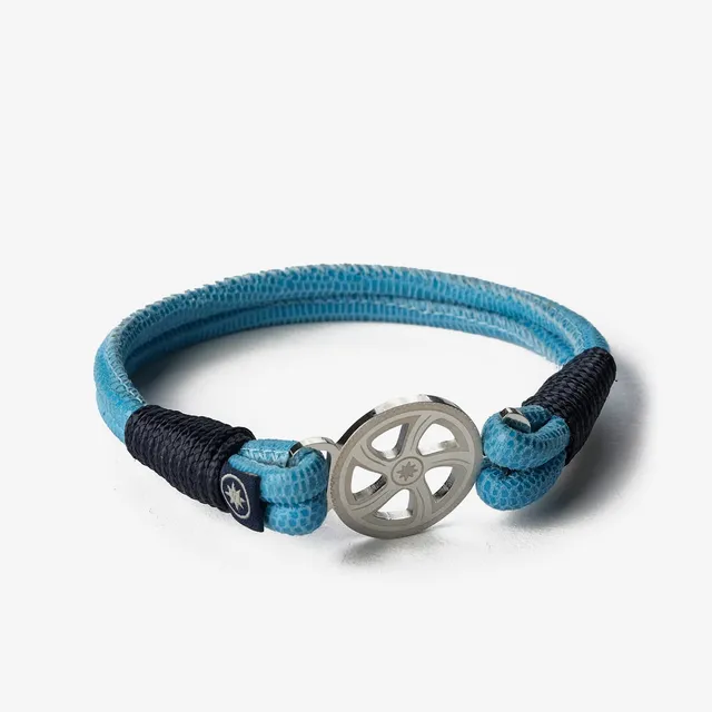 Old Skipper Turquoise Horizon Wheel bratara nappa turcoaz