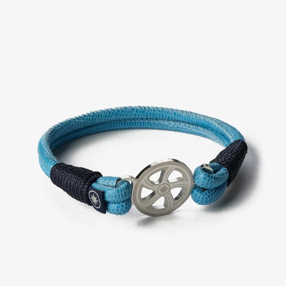 Old Skipper Turquoise Horizon Wheel bratara nappa turcoaz