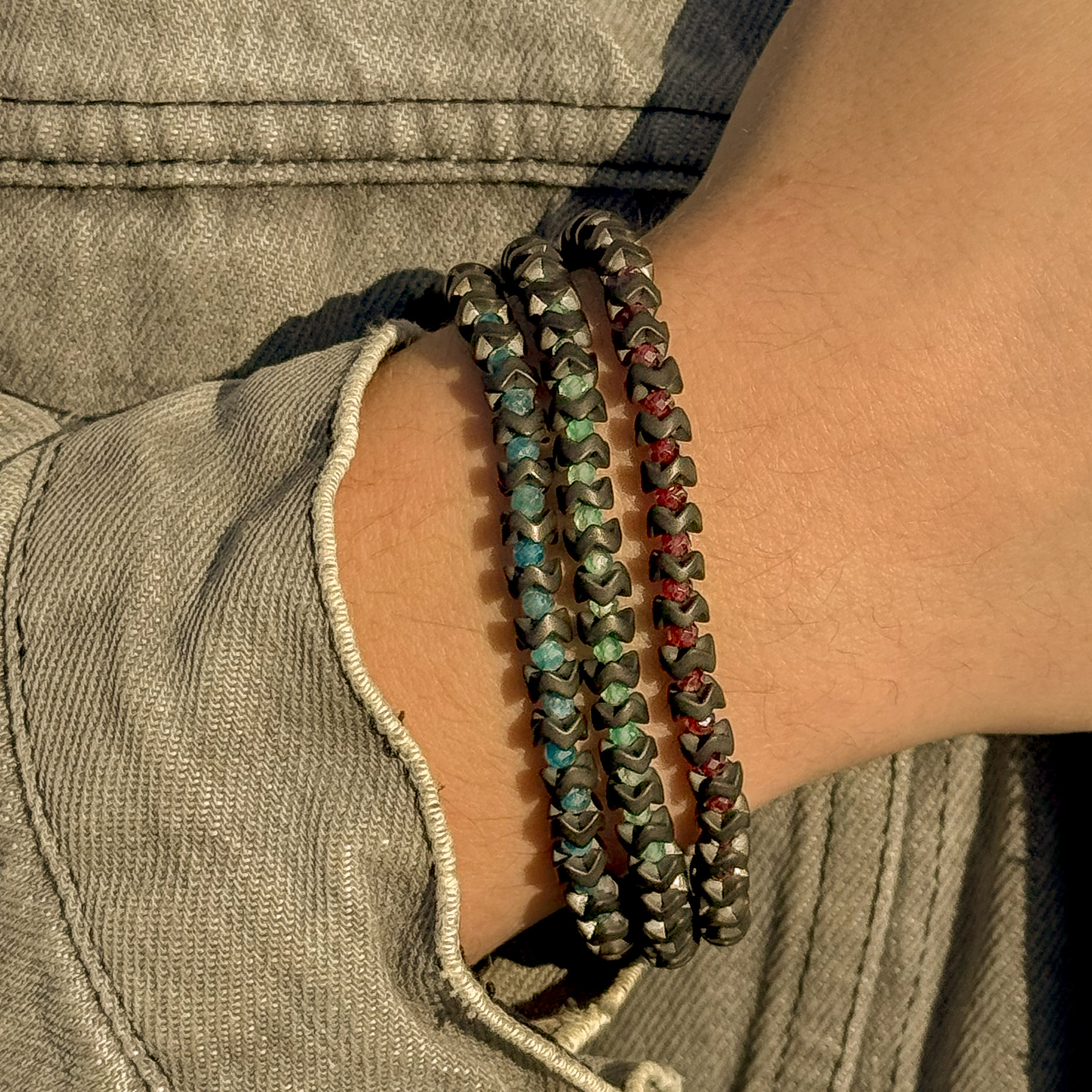 Frank 1967 Modern Bead brățară mărgele roșii