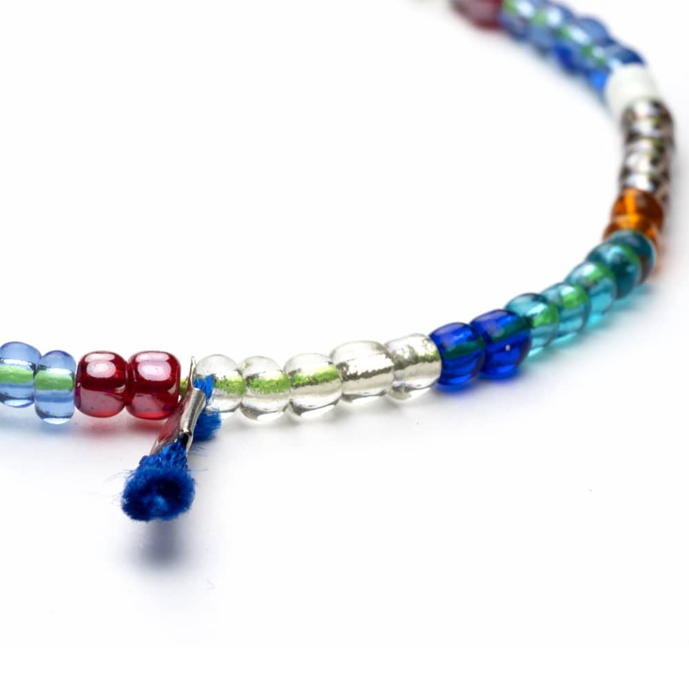 CrisFeather Sofy brățară gleznă multicolor cu albastru